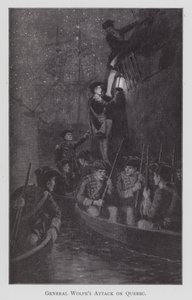 Wolfe tábornok támadása Quebec ellen (litho) alkotó: English School