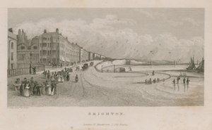 Allgemeine Ansicht entlang der Küste von Brighton