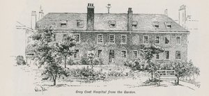 A Gray Coat Hospital általános képe a kertből alkotó: English School
