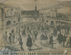 Általános nézet az emberekről a Highbury Barn Tavernben alkotó: English School