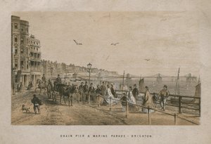 A Brightonban található Chain Pier és Marine Parade általános képe alkotó: English School