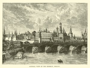 Általános nézet a Kreml, Moszkva alkotó: English School