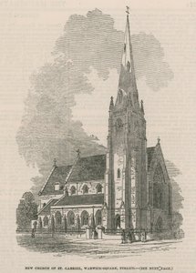 Az új Szent Gábriel-templom általános képe alkotó: English School