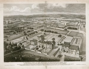A Bermondsey-apátság maradványainak általános képe, ahogyan az 1805-ben megjelent alkotó: English School