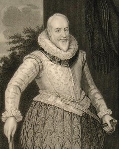 George Carew (1555-1629) Totnes grófja és Carew báró Cloptonból (metszet) alkotó: English School
