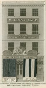 George Frederick Urling & Co, csipkeárusok, 147 Strand, a Somerset House közelében, London alkotó: English School