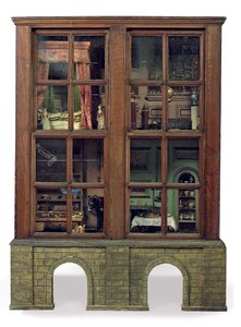 II. György négyszobás babaház, 1750 körül (fa, üveg és vegyes technika) alkotó: English School
