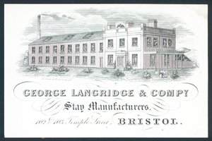 George Langridge & Company, szállásgyártók, kereskedelmi kártya alkotó: English School