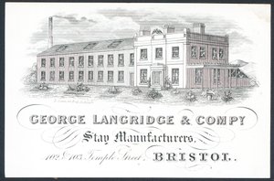 George Langridge & Company, szállásgyártók, kereskedelmi kártya alkotó: English School