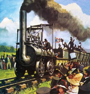 George Stephenson sikeres mozdonya alkotó: English School
