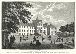 George Watson kórháza (metszet) alkotó: English School