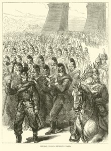 Német csapatok belépve Párizsba, 1871. március alkotó: English School