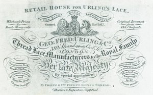 George Fred Curling & Co, cérnacsipke gyártó, kereskedelmi kártya alkotó: English School
