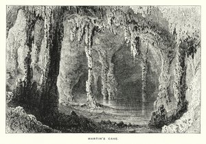 Gibraltár: Márton-barlang (metszet) alkotó: English School