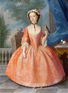 Rózsaszín lány, 1740-es évek alkotó: English School