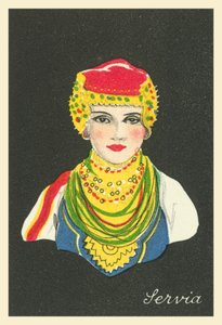 Sok ország lányai: Servia (színes litográfia) alkotó: English School