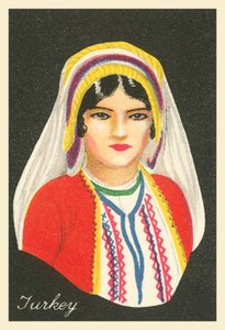 Sok ország lányai: Törökország (színes litográfia) alkotó: English School