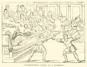 Gladiátor show egy banketten alkotó: English School
