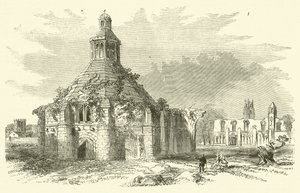 Glastonbury Abbey (metszet) alkotó: English School