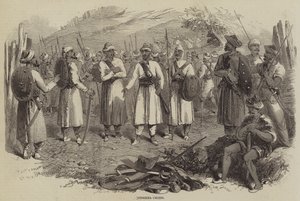 Goorkha Chiefs (metszet) alkotó: English School