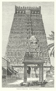 Gopura a Combaconumban (metszet) alkotó: English School