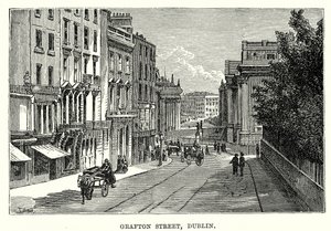 Grafton Street, Dublin (metszet) alkotó: English School