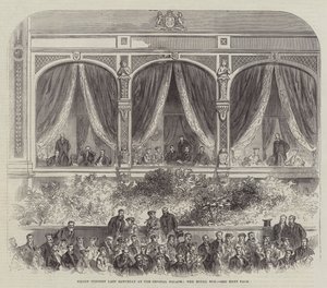Nagykoncert Múlt szombaton a Kristálypalotában, a Royal Box (metszet) alkotó: English School