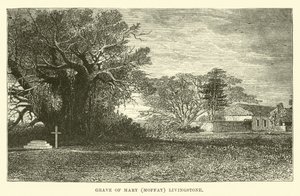 Mária (Moffat) Livingstone sírja alkotó: English School