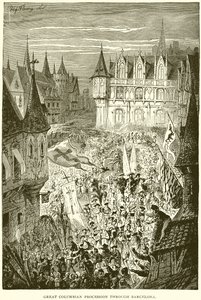 Nagy Kolumbiai Felvonulás Barcelonán keresztül alkotó: English School