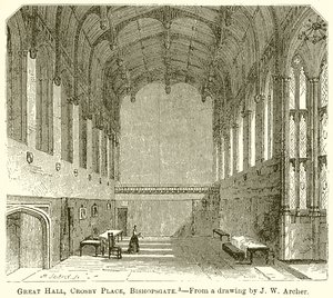 Nagyterem, Crosby Place, Bishopsgate alkotó: English School