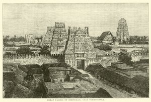 Seringham nagy pagodája, Trichinopoly közelében alkotó: English School