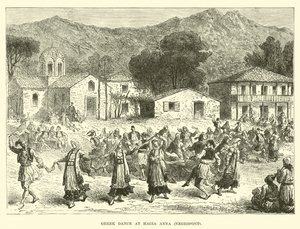 Griechischer Tanz in Hagia Anna, Negropont