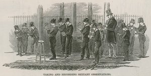 Greenwich Royal Hospital Schools; Szextáns megfigyelések felvétele és rögzítése alkotó: English School