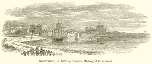 Greenwich, 1662-ben. - Crudens Gravesend története alkotó: English School