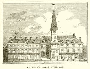 Greshams Royal Exchange alkotó: English School