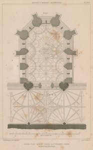 A Chantry-kápolna, a Szent István-kápolna, a Westminster-palota alaprajza alkotó: English School