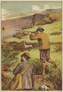 Nyírfajd kilövés (színes metszet) alkotó: English School