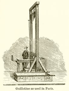 Guillotine, ahogy Párizsban használják alkotó: English School