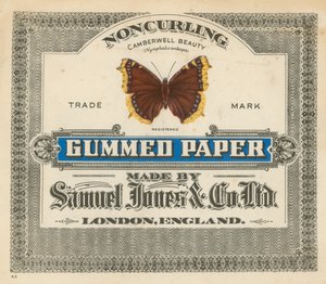 Gummed Paper, gyártó: Samuel Jones & Co Ltd, London alkotó: English School