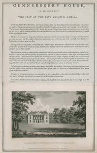 Gunnersbury House, Middlesex, a néhai Amelia hercegnő székhelye alkotó: English School