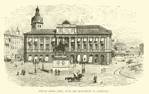 Gustaf Adolf Torg, Gustavus emlékművével alkotó: English School