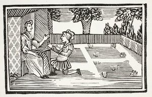 Guy Courts Fair Phyllis, illusztráció a Chapter-books of the Eighteenth Century, John Ashton, pub. 1882 alkotó: English School