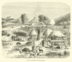 Zigeunerdorf in der Walachei von English School