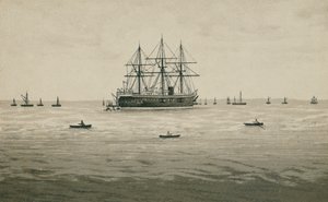 HMS Penelope (litográfia) alkotó: English School