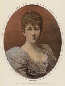 H R H Maud walesi hercegnő, Károly dán hercegnő (színes litó) alkotó: English School