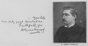 H Rider Haggard (metszet) alkotó: English School