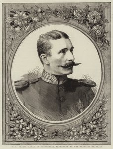 H S H Henrik Battenberg herceg, Beatrice hercegnő jegyese (metszet) alkotó: English School