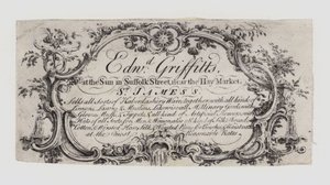 Rövidáru, Edward Griffitts, kereskedelmi kártya alkotó: English School