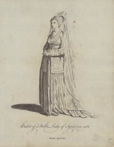 Kleidung einer adligen Dame von Syrien im Jahr 1581