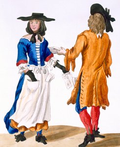 A balladaénekesek szokásai, 1675 körül alkotó: English School